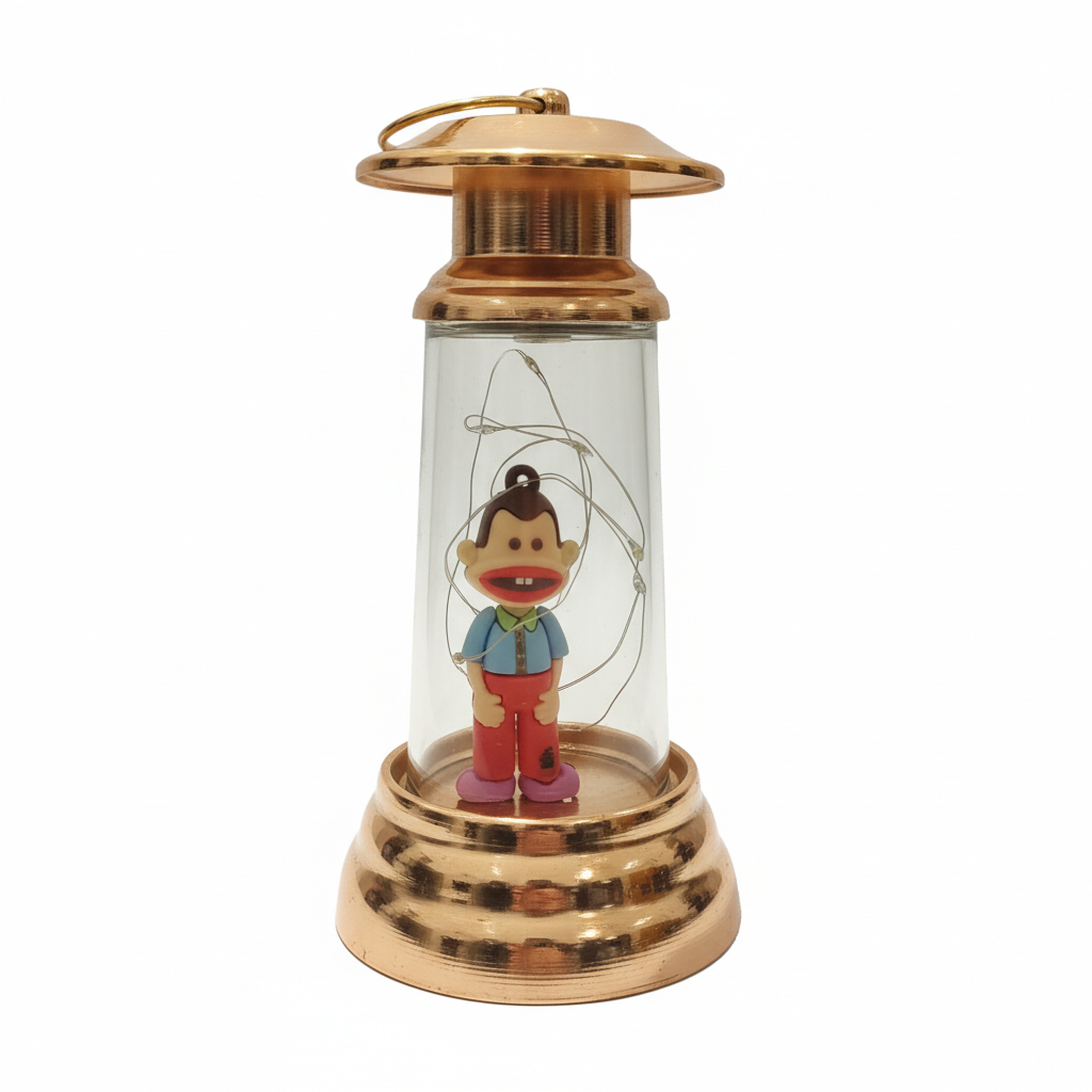 Antic Group Old Man Figurine LED Decorative Lantern