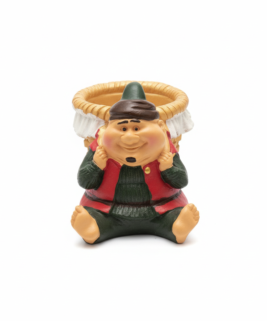 Smiling Wise Man Figurine Candy & Trinket Dish