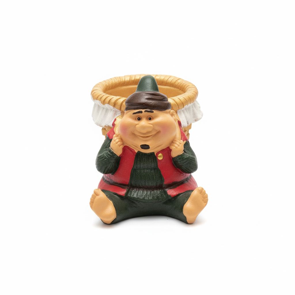 Smiling Wise Man Figurine Candy & Trinket Dish