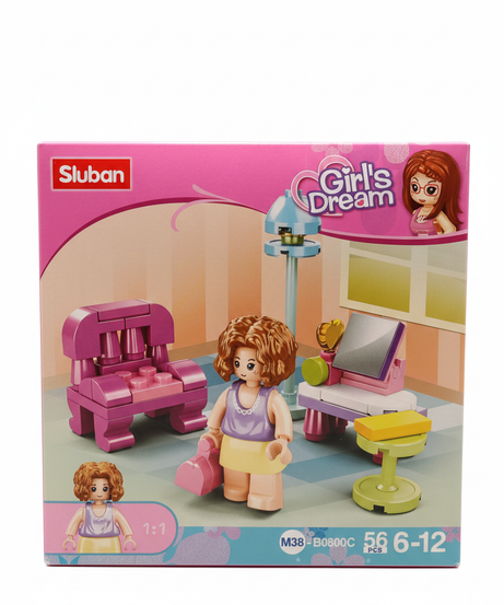 Sluban Girl's Dream: Fashionable Room Building Set