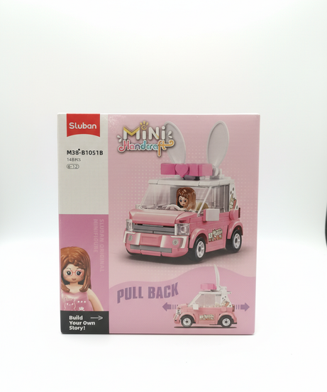 Sluban Mini Handcraft Pink Bunny Car Building Set M38-B1051B