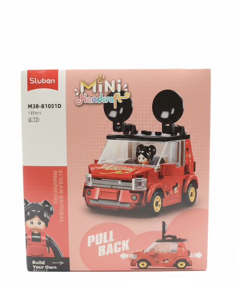 Sluban Mini Handcraft Pink Bunny Car Building Set M38-B1051B