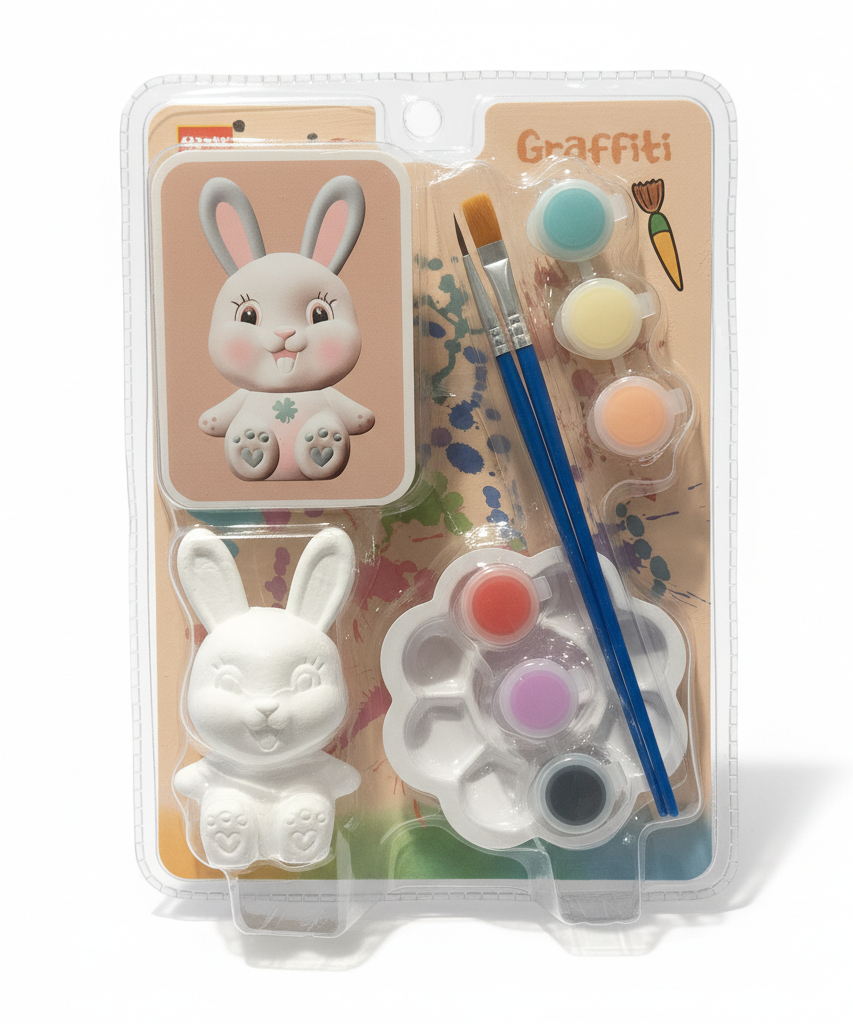 Qubeile Graffiti Paint Your Own Deer Figurine Craft Kit