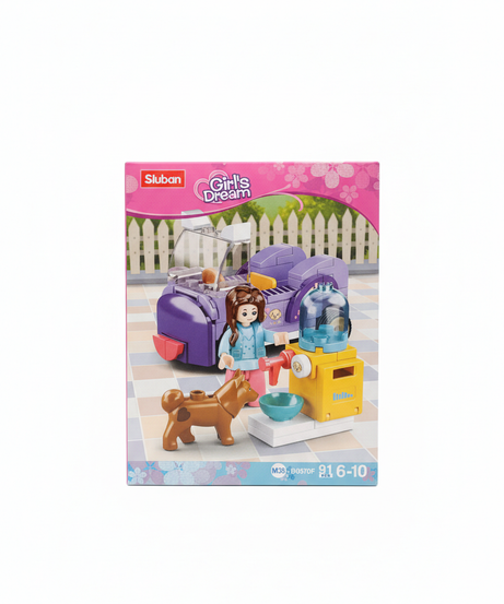 Sluban Girl's Dream Pet Grooming Building Set M38-B0970C