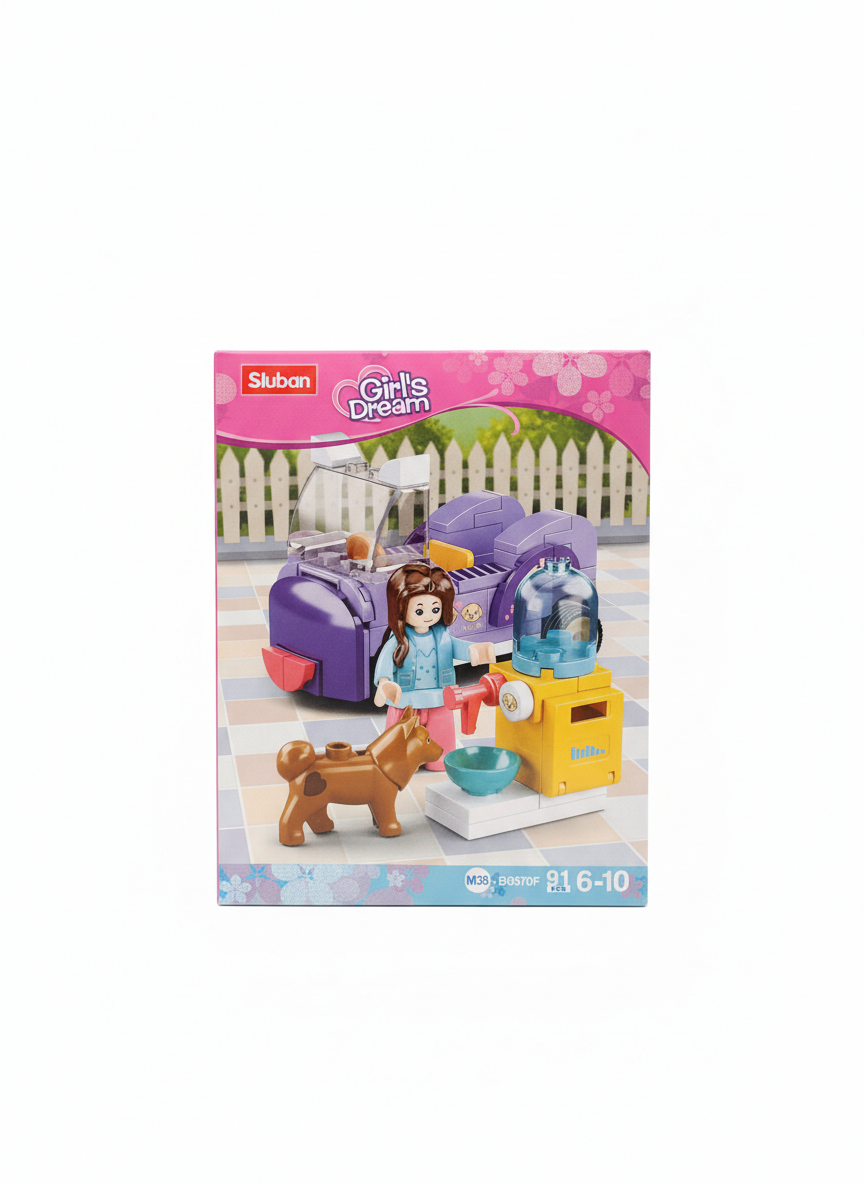 Sluban Girl's Dream Pet Grooming Building Set M38-B0970C