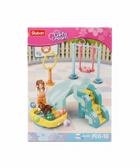 Sluban Girl's Dream Pet Grooming Building Set M38-B0970C