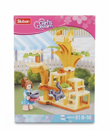 Sluban Girl's Dream Pet Grooming Building Set M38-B0970C