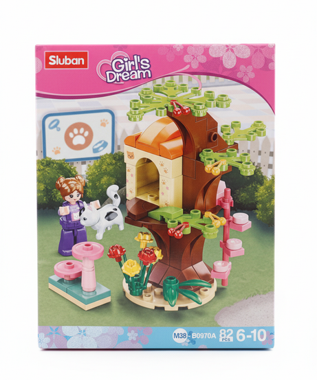 Sluban Girl's Dream Pet Grooming Building Set M38-B0970C