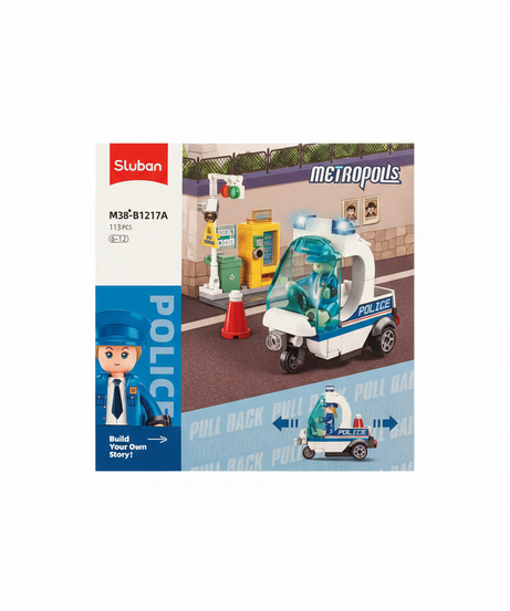 Sluban Metropolis Police Helicopter Building Set M38-B1217C