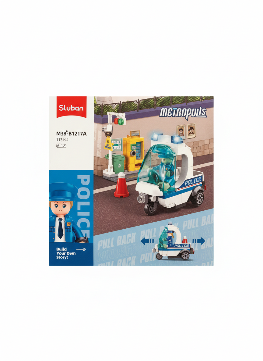 Sluban Metropolis Police Helicopter Building Set M38-B1217C