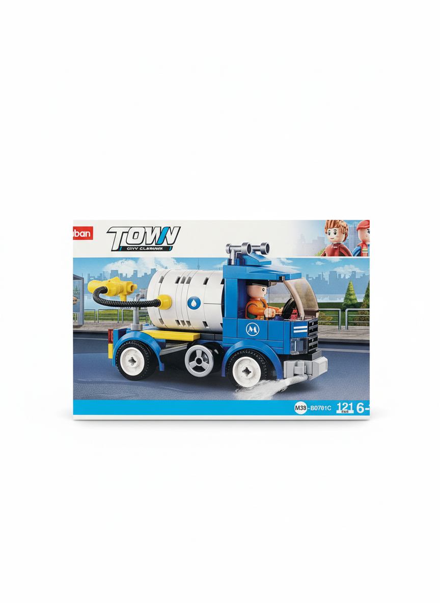 Sluban Town City Cleaner Building Block Set