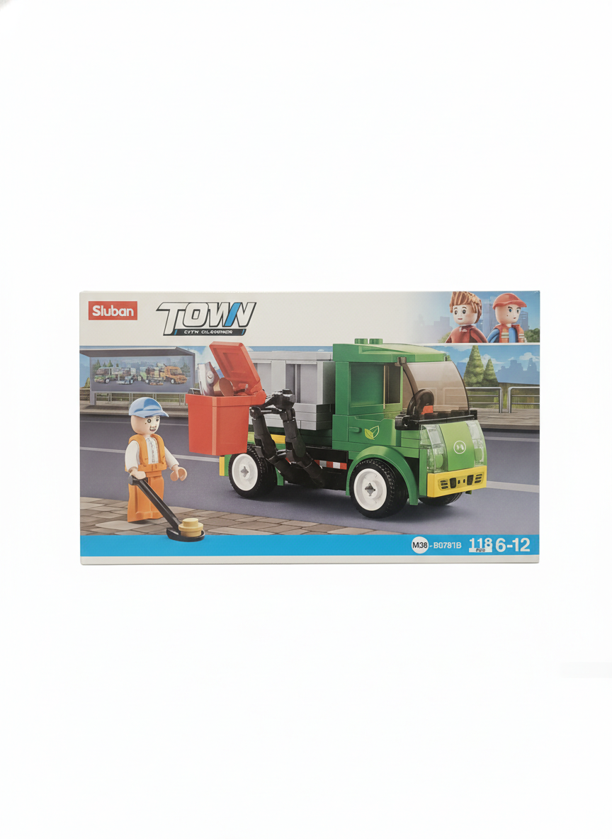 Sluban Town City Cleaner Building Block Set