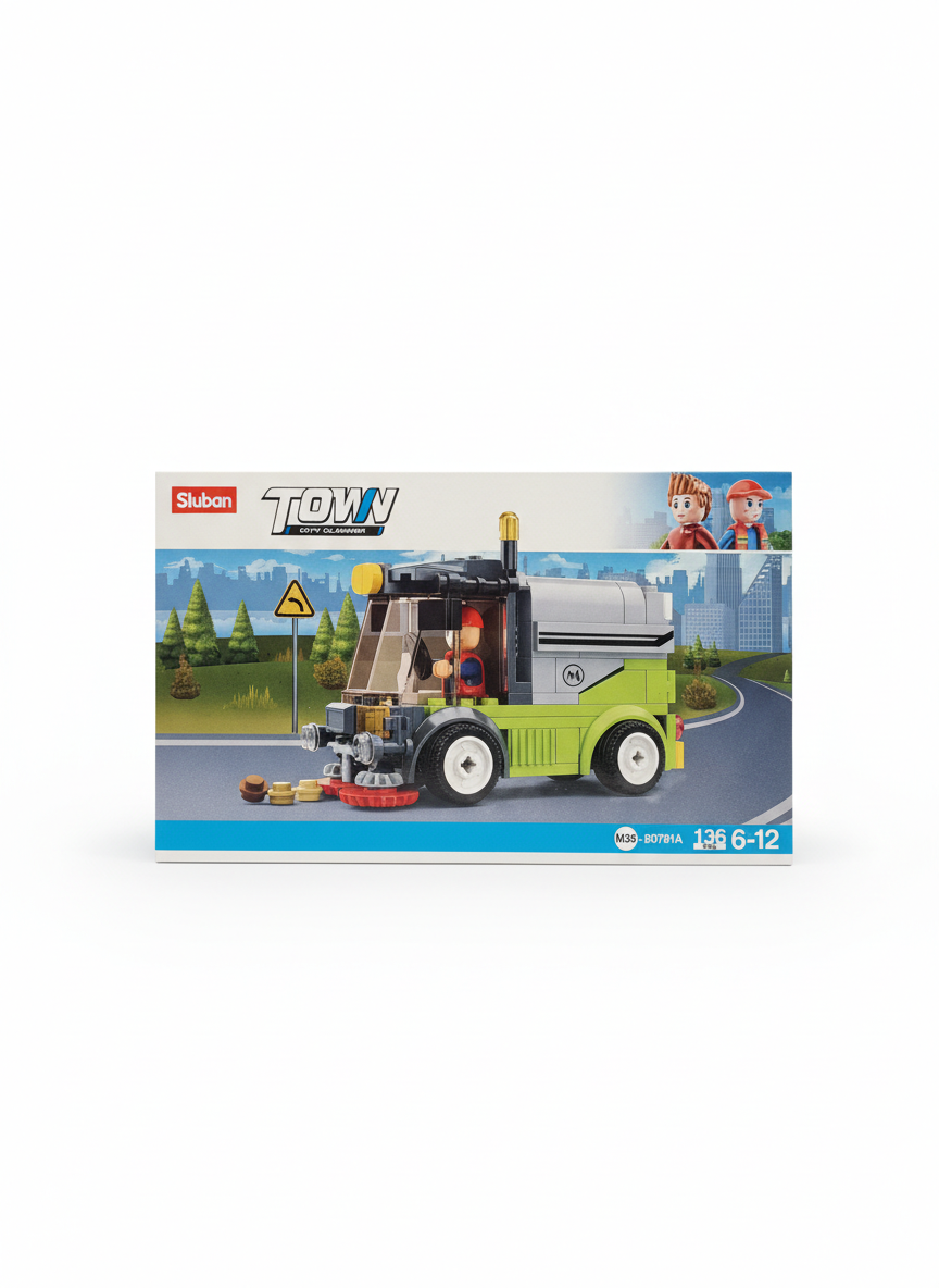 Sluban Town City Cleaner Building Block Set