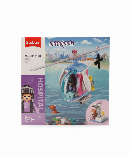 Sluban Metropolis Hospital Pet Club Vehicle Building Set M38-B1212A