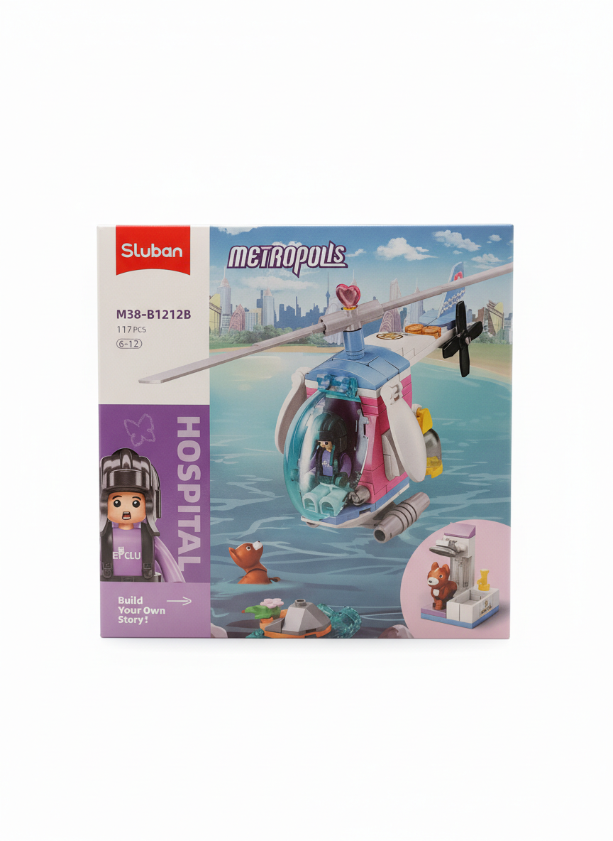 Sluban Metropolis Hospital Pet Club Vehicle Building Set M38-B1212A