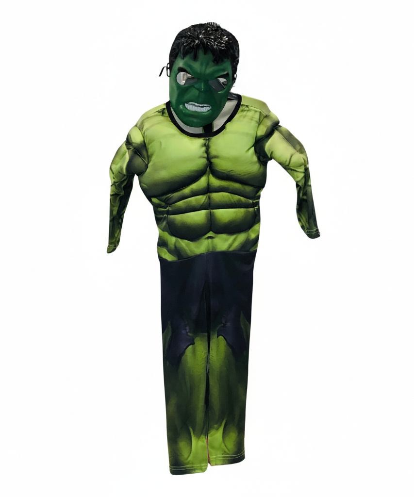 Hulk Muscle Chest Superhero Costume with Mask