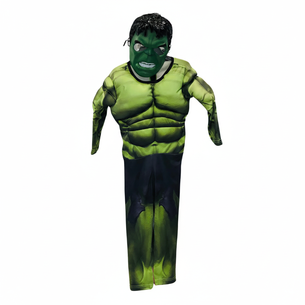 Hulk Muscle Chest Superhero Costume with Mask
