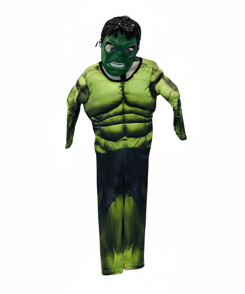 Hulk Muscle Chest Superhero Costume with Mask