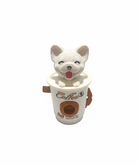 Smiling Dog Coffee Cup Pencil Sharpener