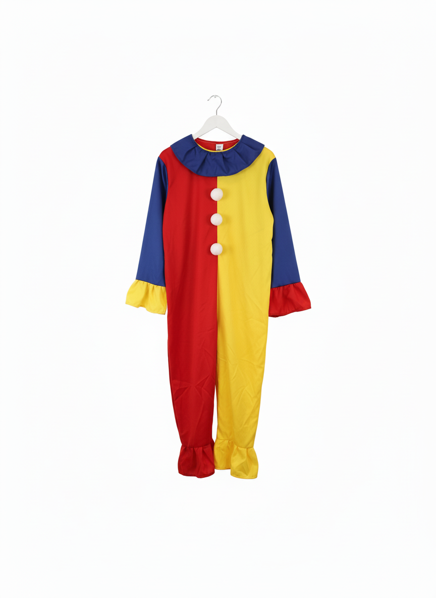 Children's Vibrant Harlequin Clown Costume