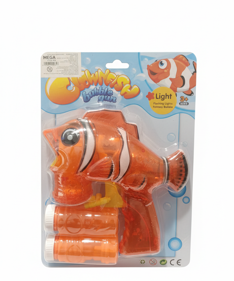 SWIMMER Clownfish Light-Up Bubble Gun