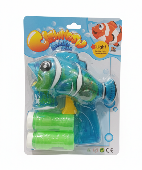 SWIMMER Clownfish Light-Up Bubble Gun