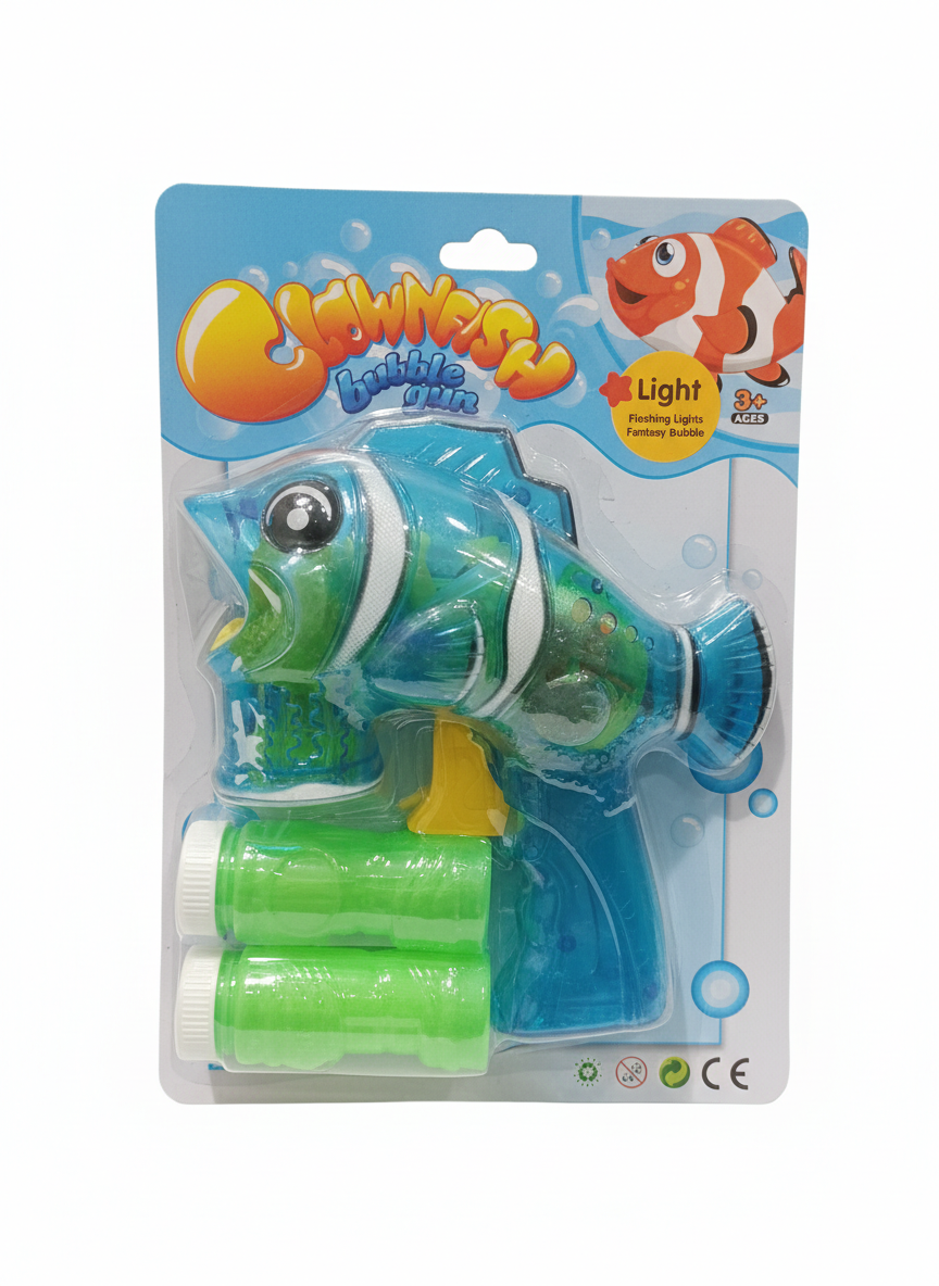 SWIMMER Clownfish Light-Up Bubble Gun