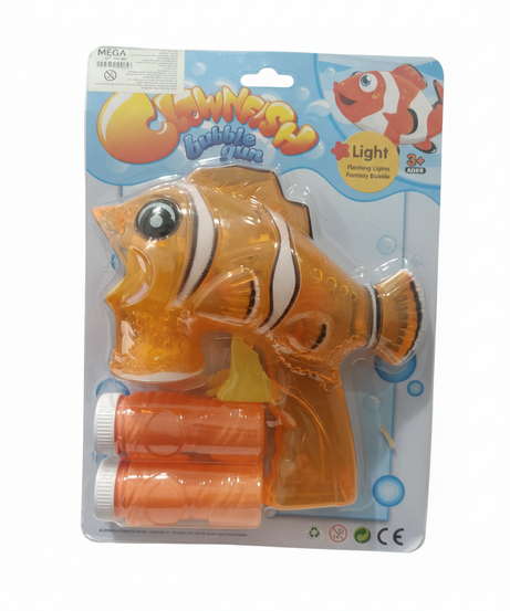 SWIMMER Clownfish Light-Up Bubble Gun