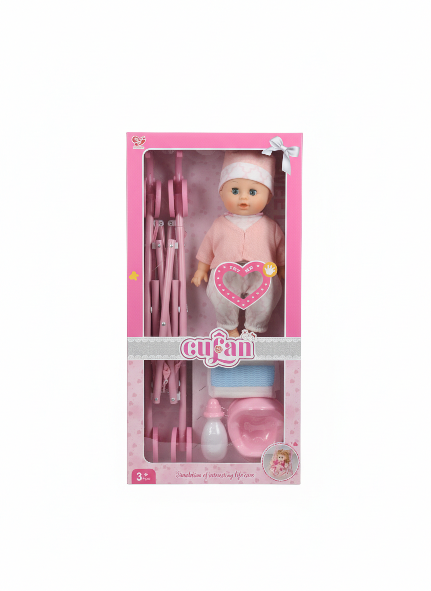 Cufan Baby Doll Stroller Play Set