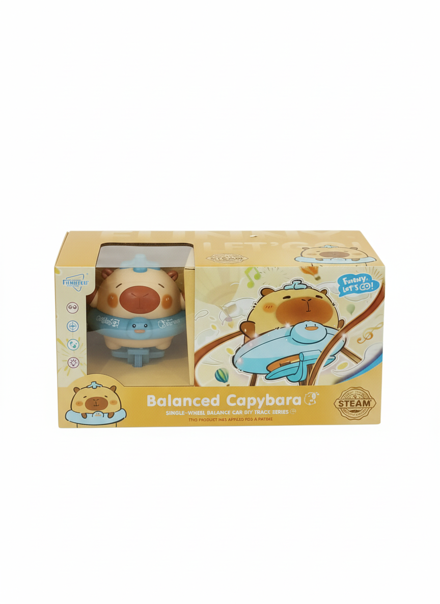 Balanced Capybara Single-Wheel Balance Car DIY Track Series