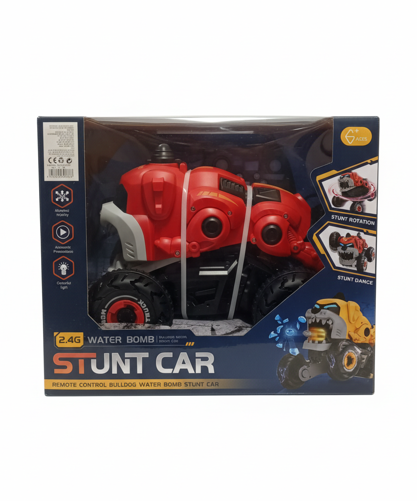 Remote Control Bulldog Water Bomb Stunt Car
