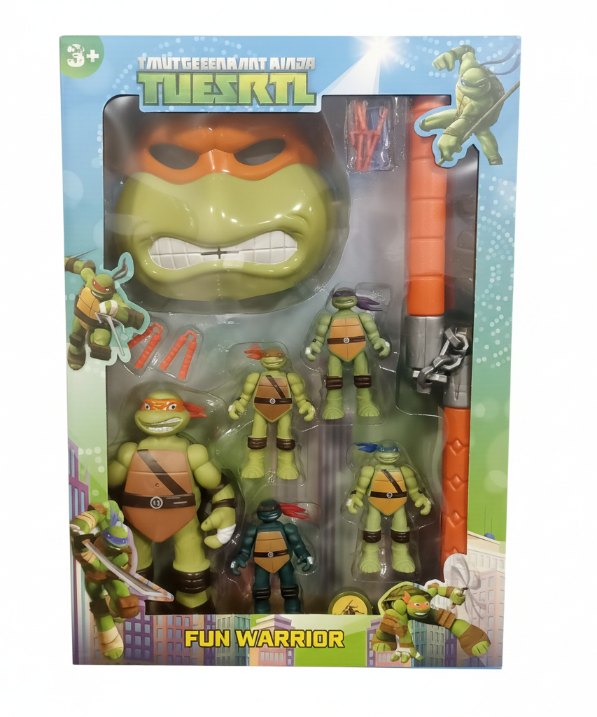 TMUTGEEENA ANT AINJA TUESRTL Fun Warrior