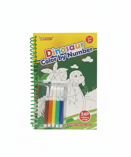 KEY BABY Dinosaur Color by Number