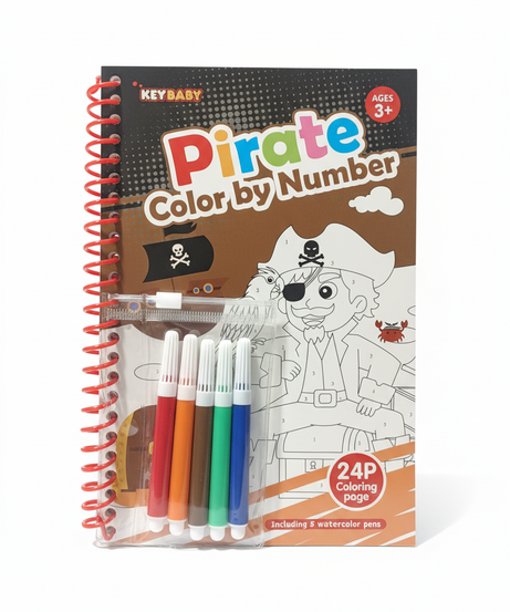 KEY BABY Dinosaur Color by Number