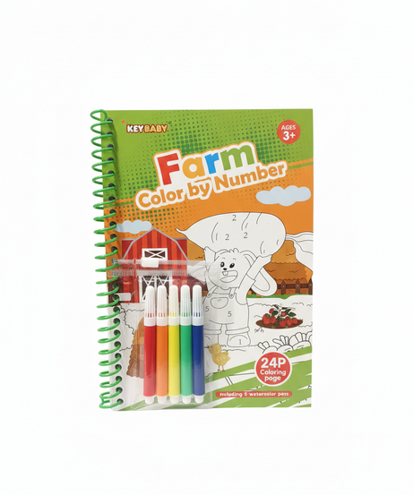 KEY BABY Dinosaur Color by Number