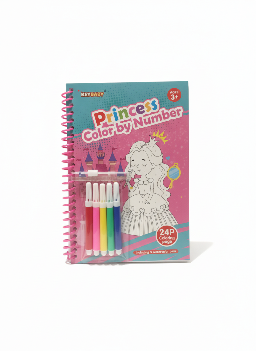 KEY BABY Dinosaur Color by Number