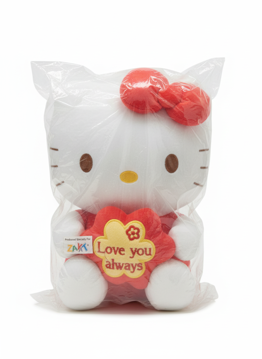 Hello Kitty 'Love You Always' Purple Bow Plush Toy 25 Cm