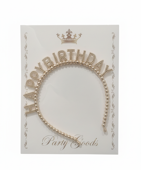 Happy Birthday Beaded Headband