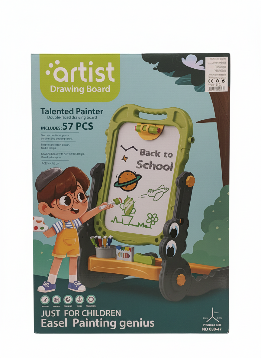 Artist Drawing Board: Talented Painter Double-Faced Easel Genius
