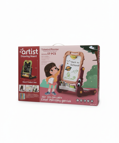 Artist Drawing Board: Talented Painter Double-Faced Easel Genius