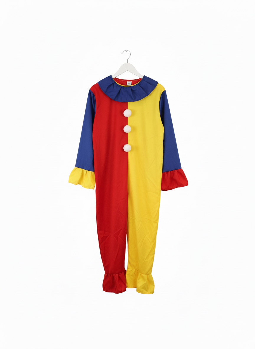 Children's Vibrant Harlequin Clown Costume