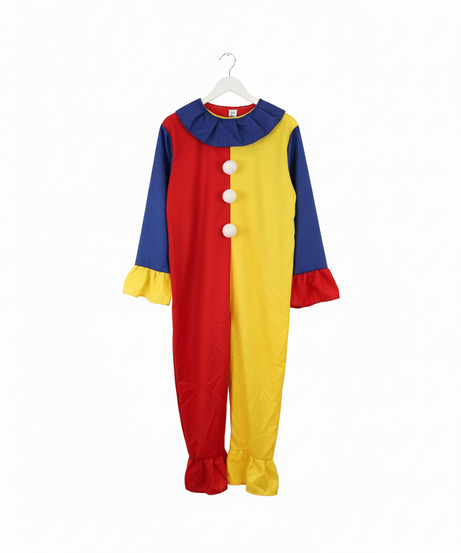 Children's Vibrant Harlequin Clown Costume