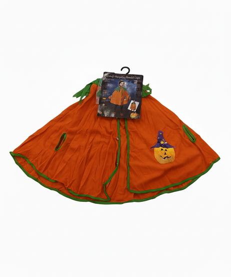 Comfy Pumpkin Hooded Cape