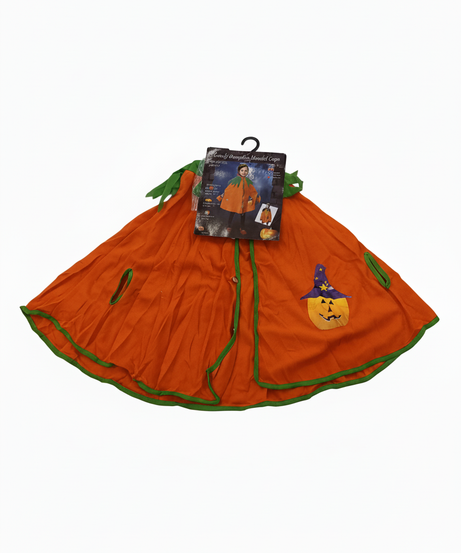 Comfy Pumpkin Hooded Cape
