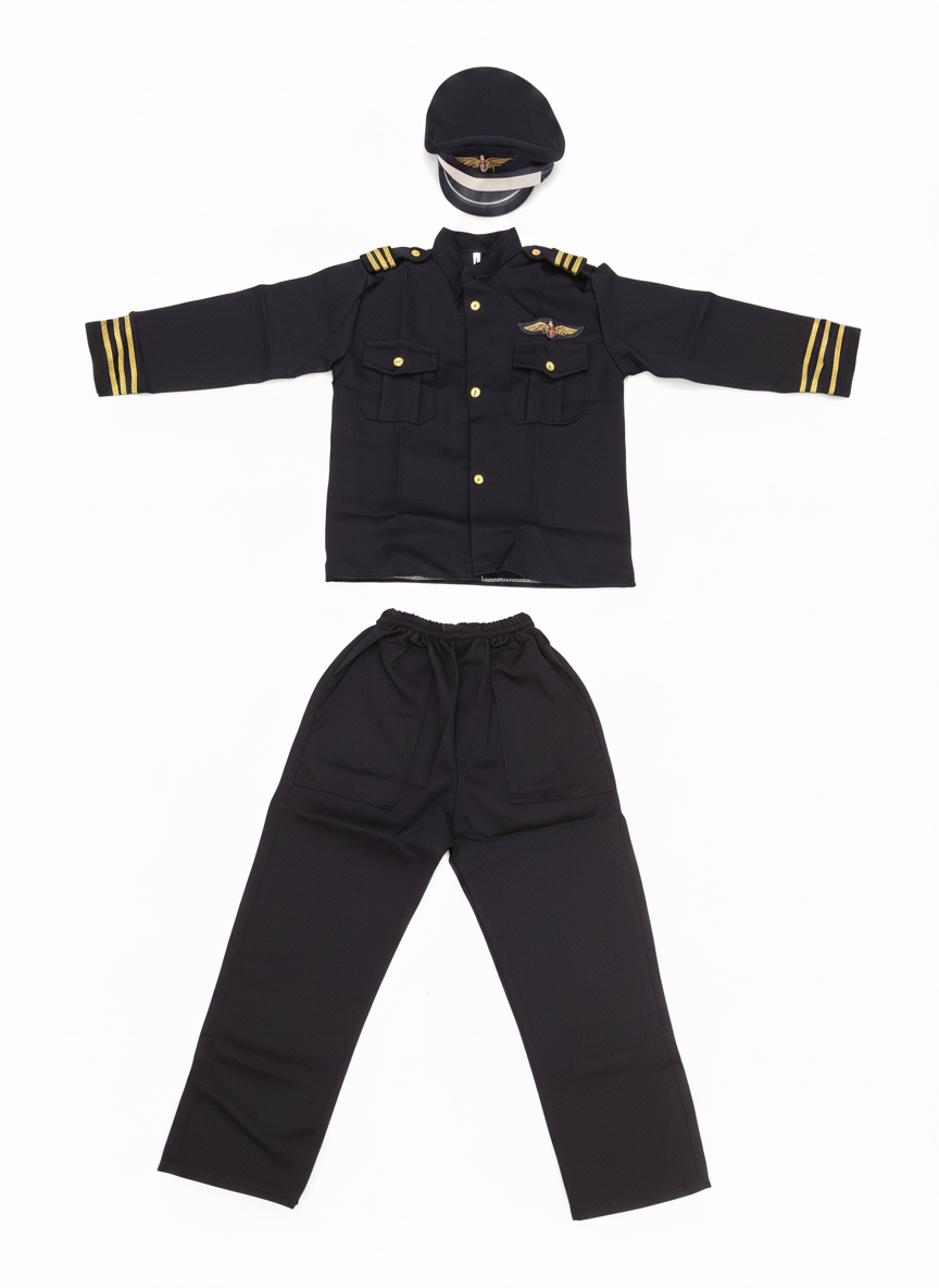 Flight Attendant Boy Costume