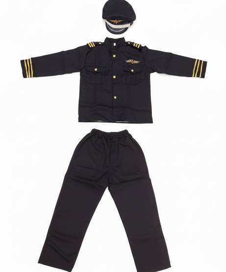 Flight Attendant Boy Costume
