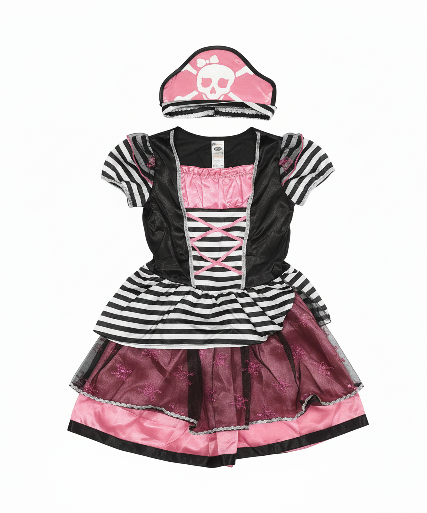 Graffiti Girls' Pink Pirate Dress-Up Costume