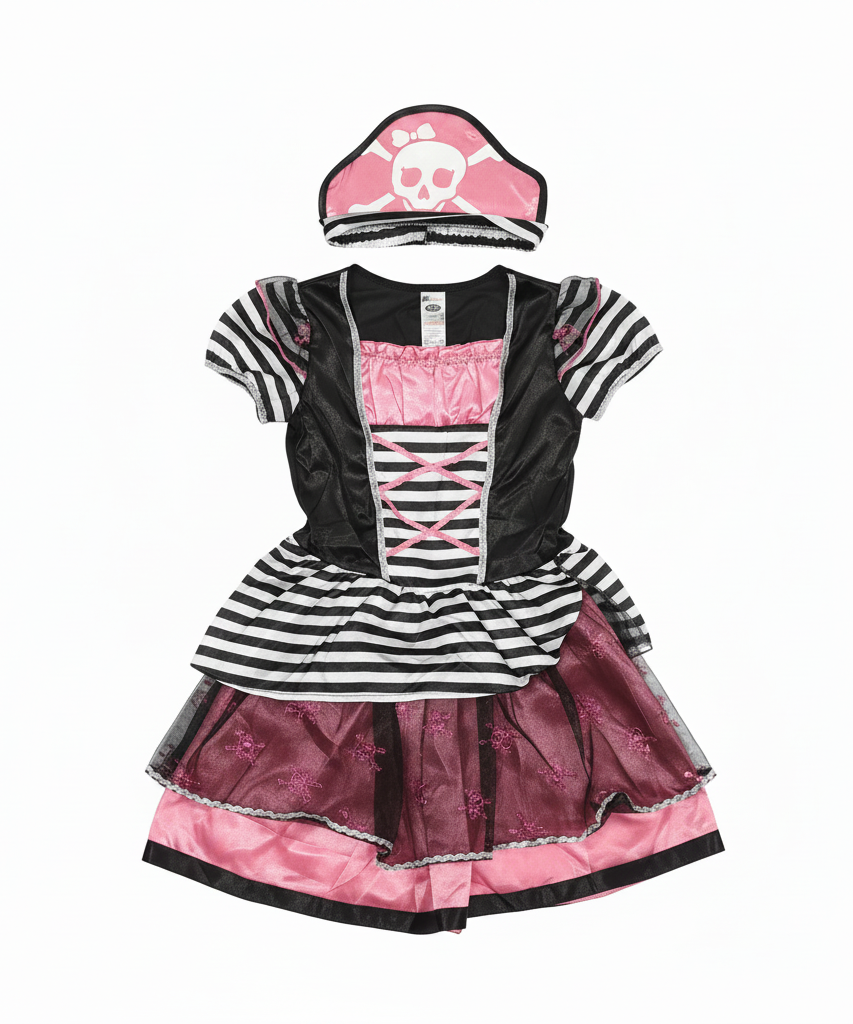 Graffiti Girls' Pink Pirate Dress-Up Costume