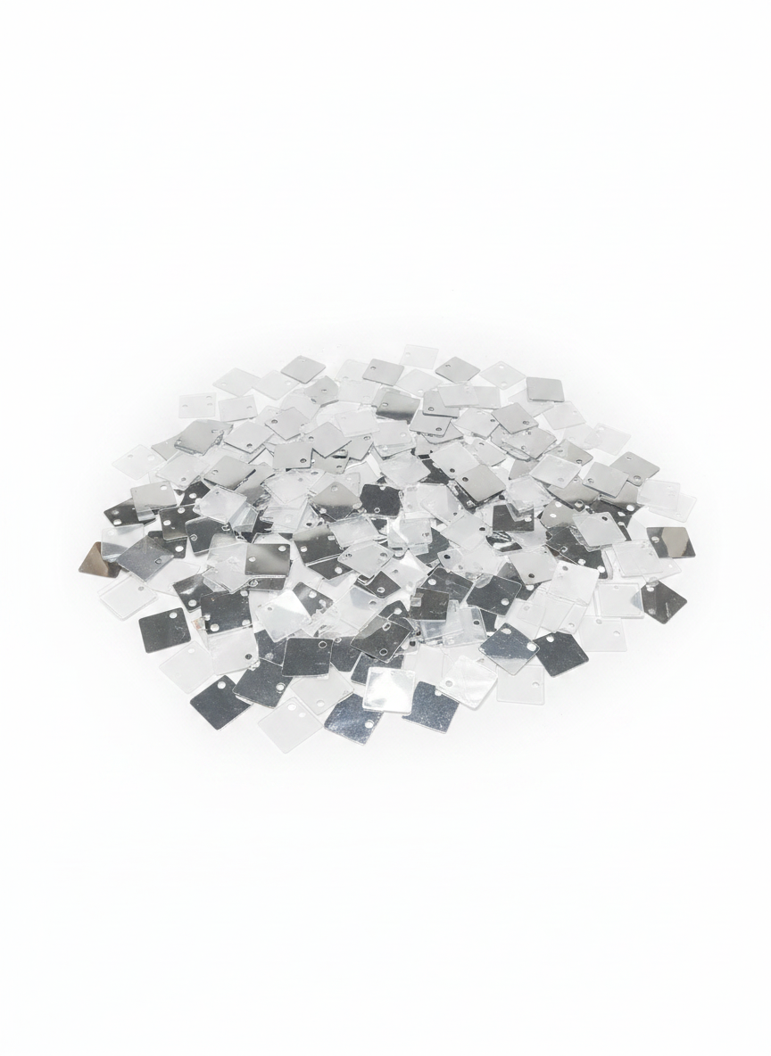 Metallic Gold Square Craft Sequins For Birthday Decoration