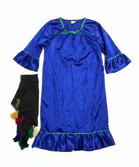 Girl Peasant Blue Costume